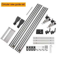 1.4m Universal Circular Saw Track Accu-Cut Guide Rail Straight Cutting and 45 Degree Chamfer Cutting Saw Guide