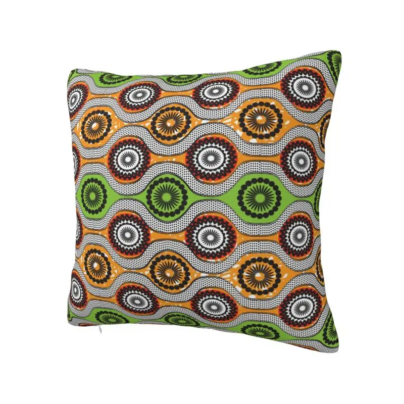 Abstract Motif Floral Cushion Cover 55x55 cm Polyester Velvet African Ankara Style Throw Pillow Case For Sofa Bedding Pillowcase