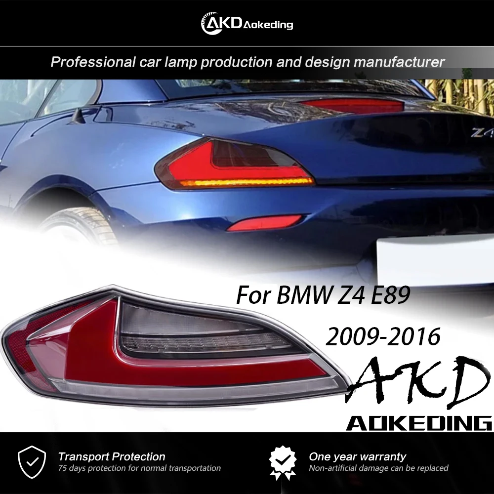 

Задний фонарь AKD для BMW Z4 E89, задние фонари 2008-2016 E89, противотуманные фонари, дневные фонари для работы, дневные фонари, тюнинг автомобильных аксессуаров