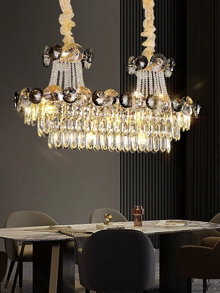 2026 Modern Large Luxury Living Room Chandeliers for Staircase Designer Crystal Pendant Lamps Home Decor Lighting Lustre Fixture