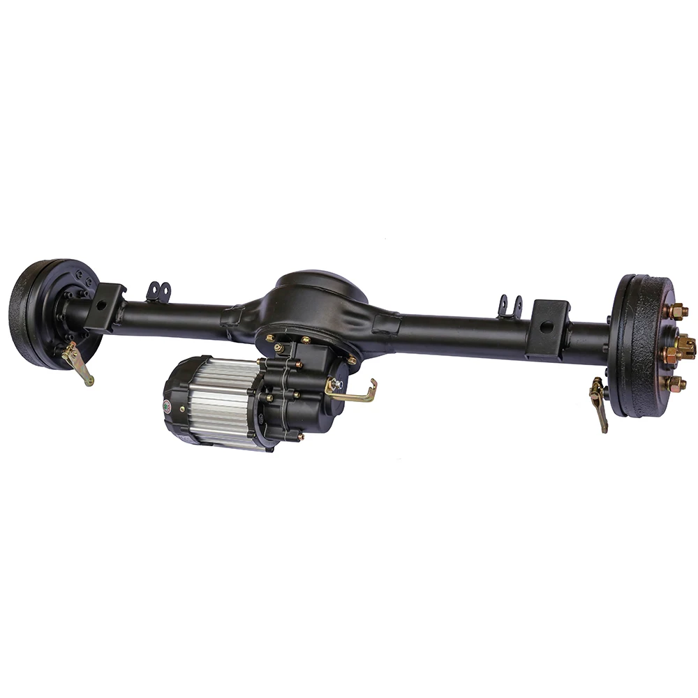 Customized 48V 1500W Permanent Magnet Synchronous Motor Drum Brake Brushless 3000rpm Electric Tricycle Rear Axle
