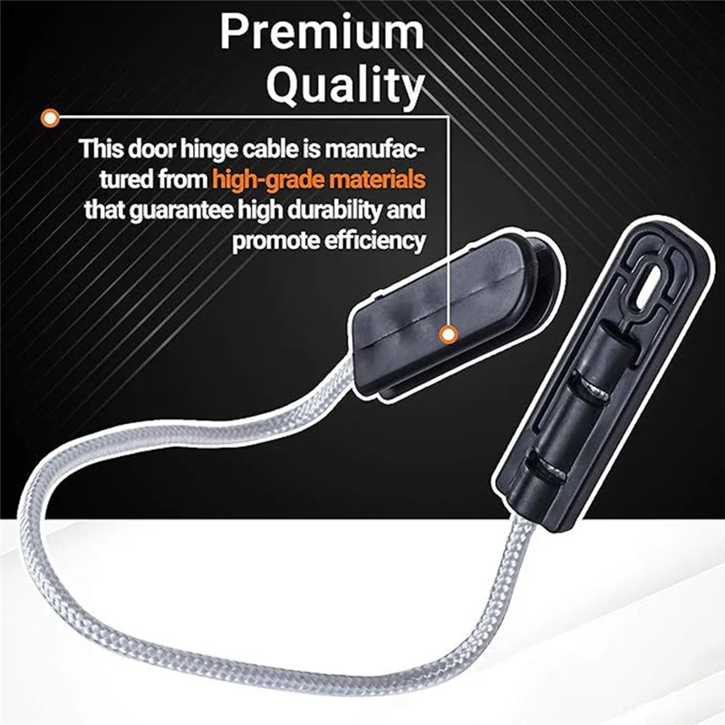 كابل مفصلي باب غسالة الأطباق جيد لغسالة الأطباق-4933DD3001B,4933DD3001A، عبوتان يناسب معظم غسالات الأطباق