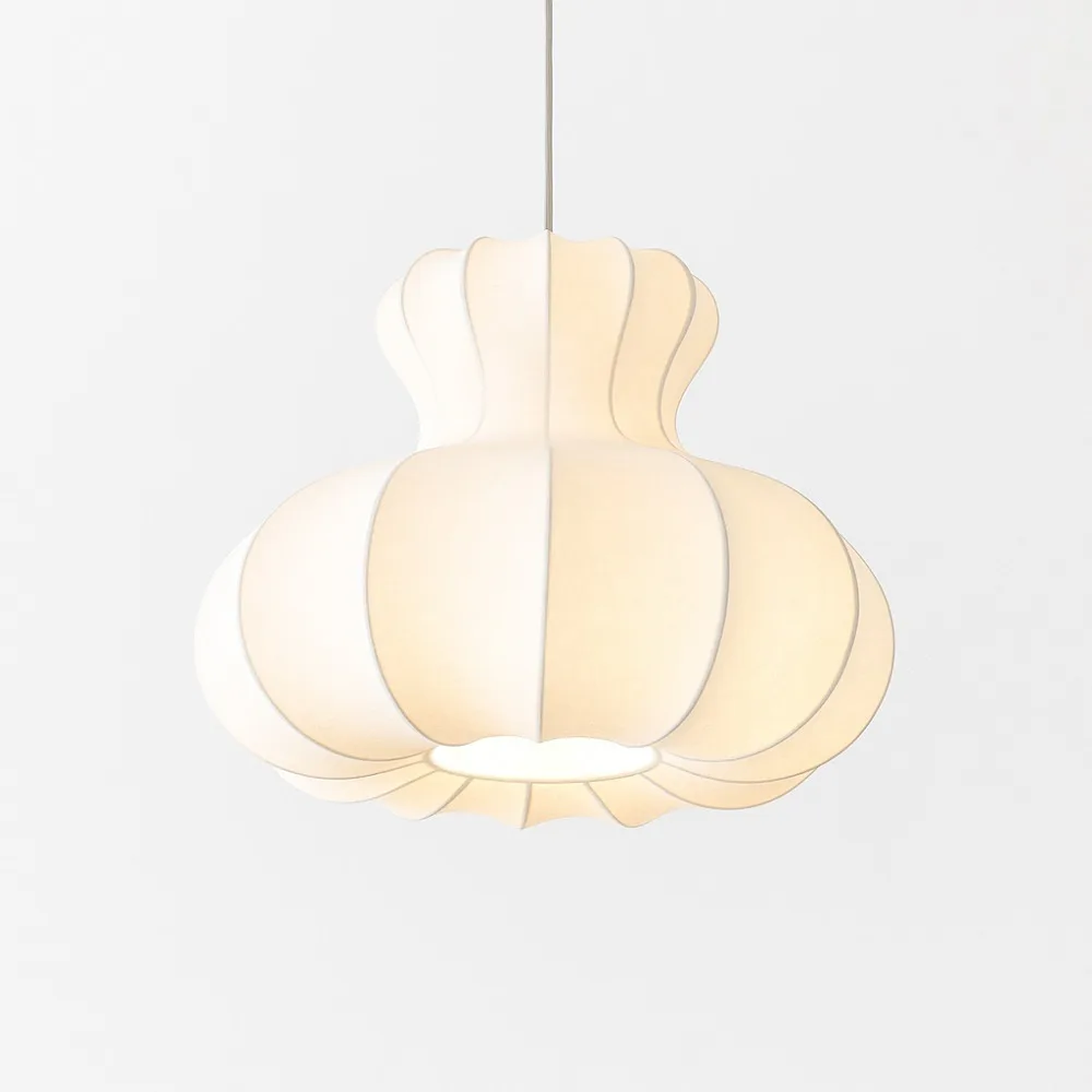 

JOYINLED Nordic Silk Chandelier 40CM Modern Living Room Ceiling Chandelier Minimalist LED Pendant Light Indoor Hanging Lamp