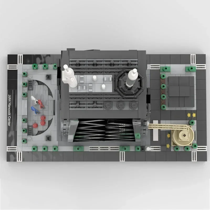 

Модель City Street View Moc, строительные кирпичи John Hancock Center VER 2, 1:650, технологические блоки, подарок, Рождественская игрушка, набор «сделай сам», сборка