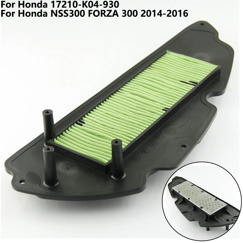 

Motorcycle Air Filter Cleaner Replacement Fuel Filter Reuseful Element For Honda NSS300 FORZA 300 17210K04930 17210-K04-930
