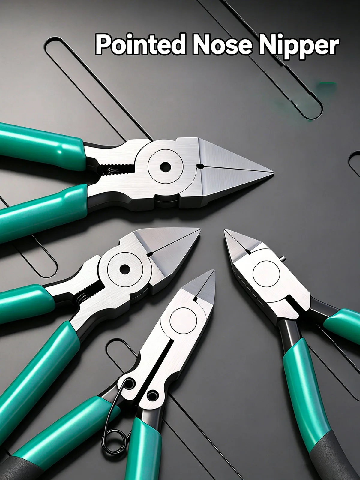 Industrielle Ultradünne Diagonalzange mit Scharfer Spitze, Hochharte Seitenschneider, Elektriker-Drahtschneider für Elektronik-Modellreparaturen – Detail 10