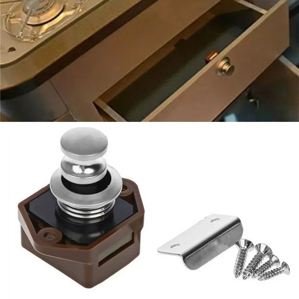 Bouton de verrouillage de caravane ABS, loquet en zinc, pièces de rechange pour yacht, accessoires de verrouillage de voiture, pièce de rechange marron