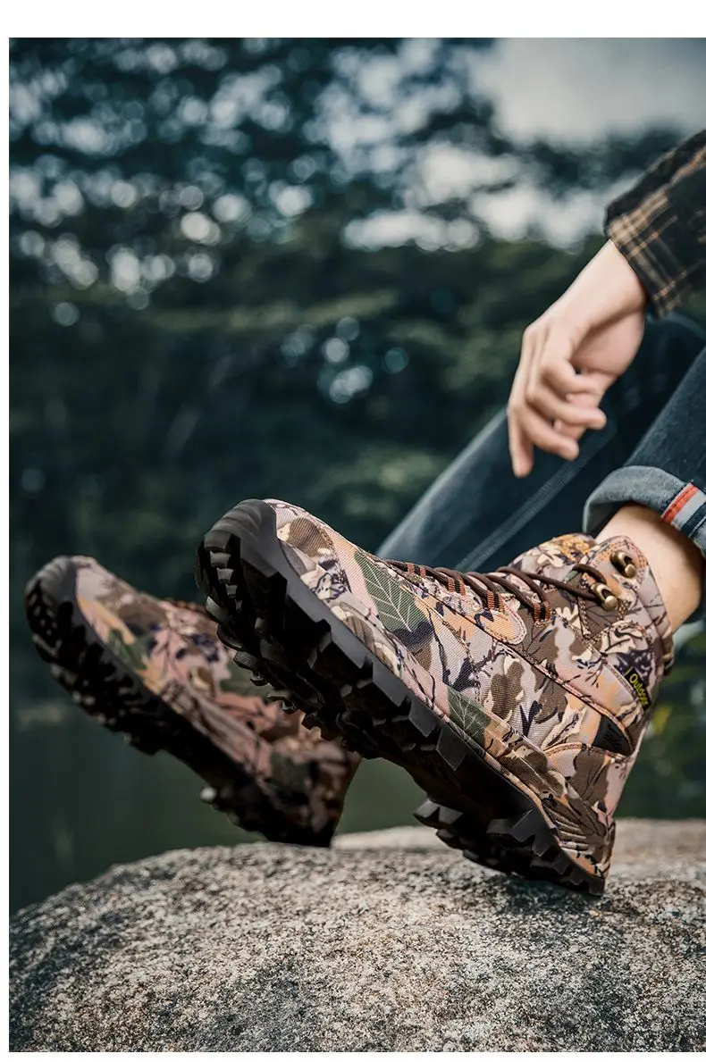 Fashion professional men's outdoor hiking shoes fall and winter non-slip wear hiking shoes women's fashion low casual shoes