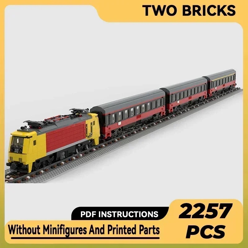 

City Car Model Moc Building Bricks Austrian Korridorzug Train Technology Modular Blocks Gifts Christmas Toys DIY Sets Assembly