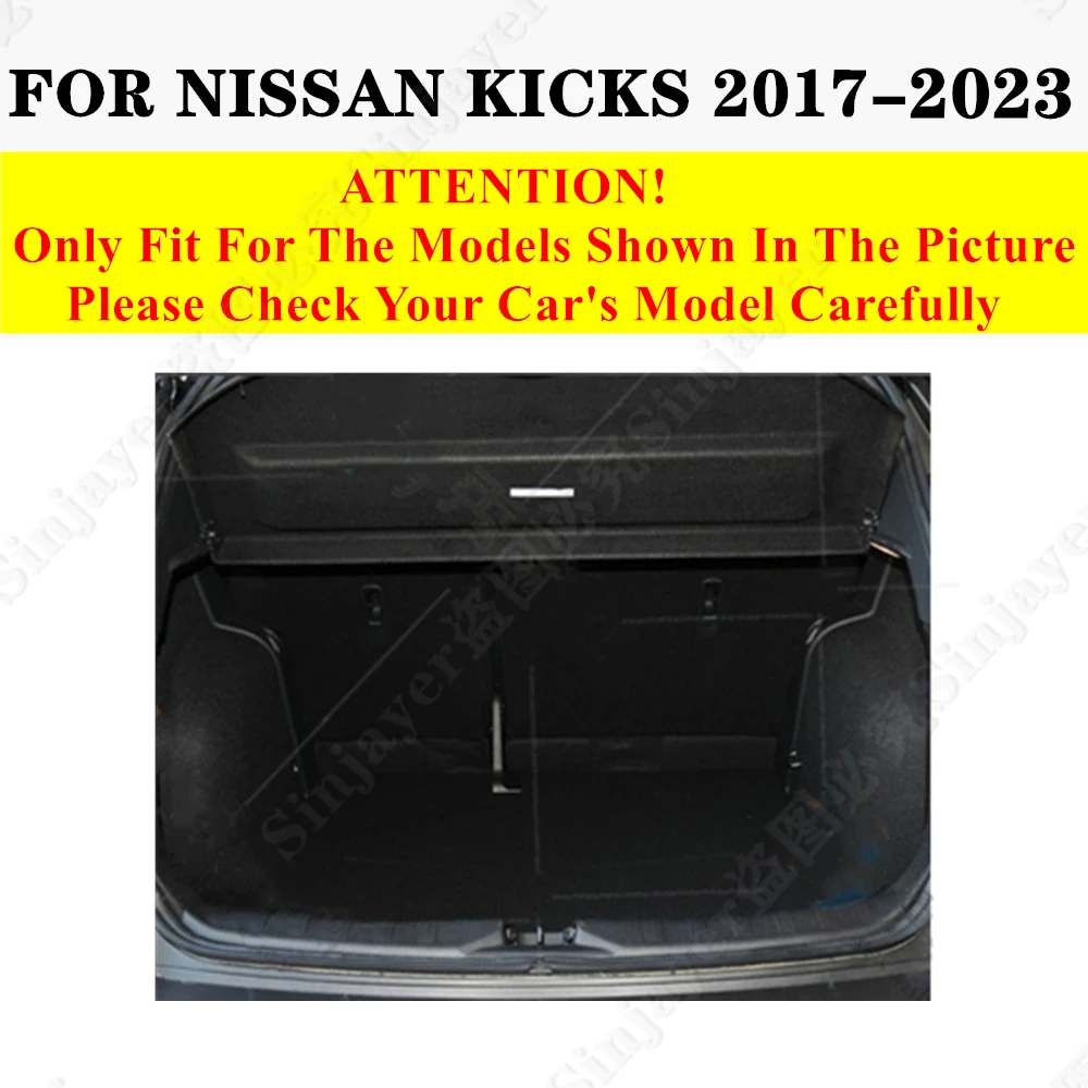 High Side Car Trunk Mat For Nissan Kicks 2023 2022 2021 20 2019 2018 2017 XPE Tail Boot Tray luggage Pad Rear Cargo Liner Carpet