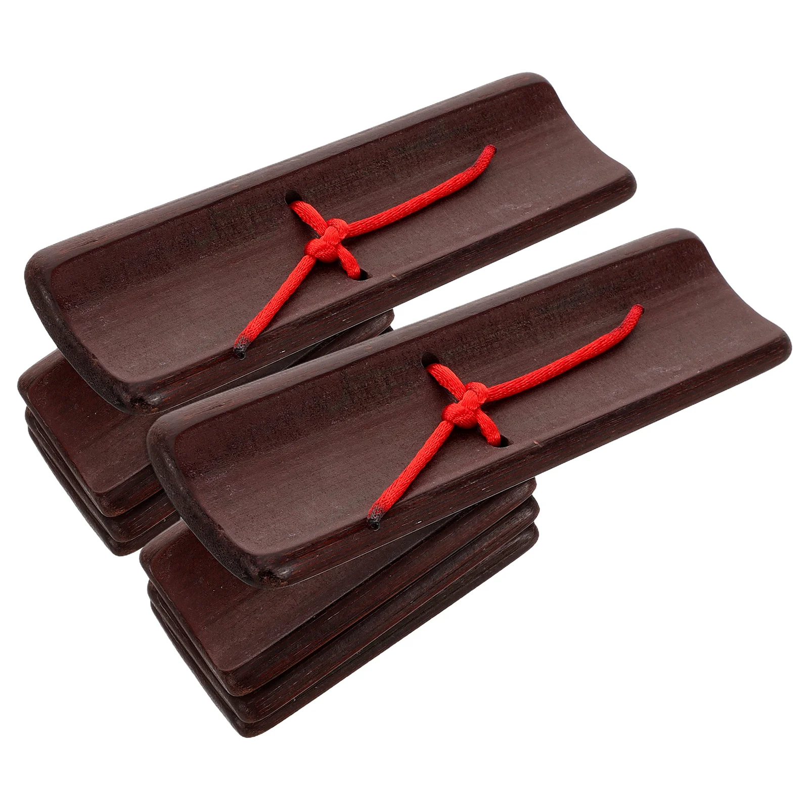 

2 Pcs Bamboo Allegro Chinese Hand Percussion Brown Percussive Clappers
