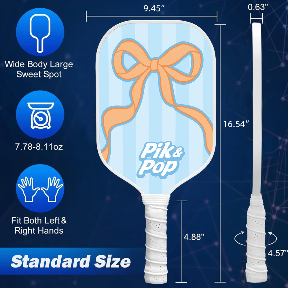 

Portable Pickleball Set with 2 Honeycomb Core Paddles, 4 Balls & Carry Bag for Indoor & Outdoor Play, Lightweight Travel Sports