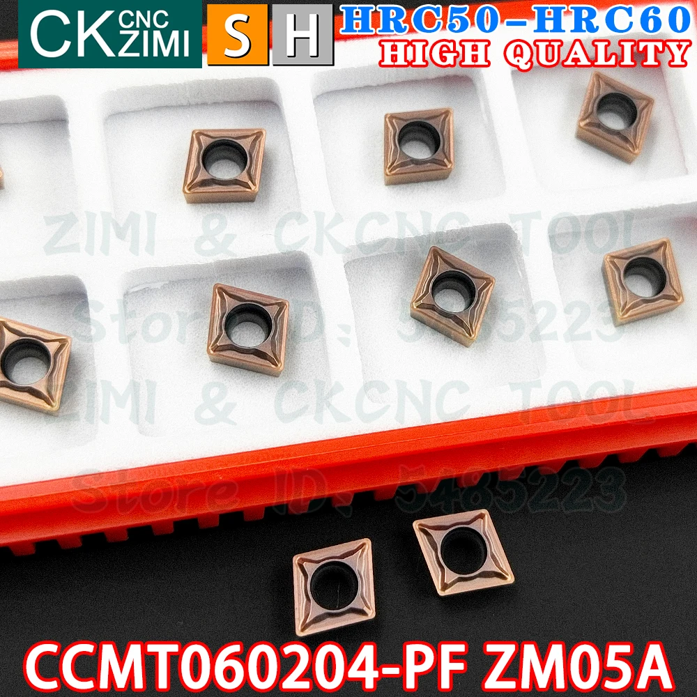CCMT060204-PF ZM05A CCMT 060204 PF ZM05A كربيد أدوات إدراج التدوير الخارجية الداخلية CCMT CNC مخرطة معدنية ميكانيكية أدوات قطع القطع للفولاذ المقاوم للصدأ