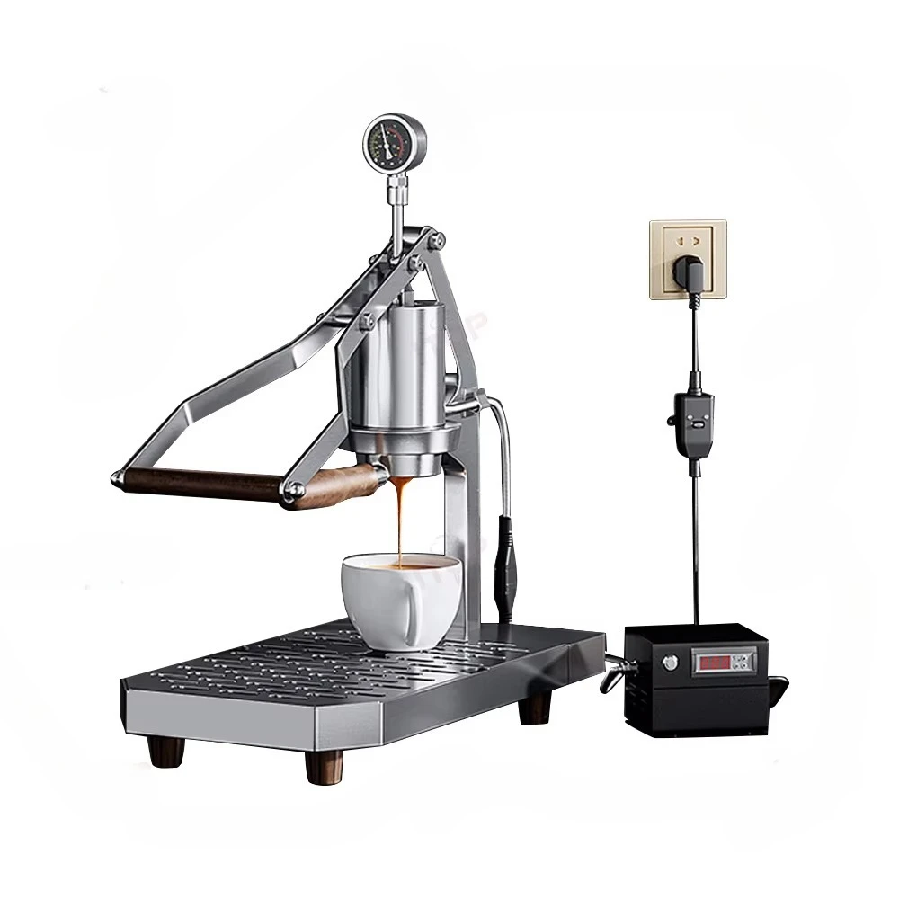 

Lever Pull Manual Stainless Steel Espresso Coffee Machine Italian Multifunctional Hand Press Coffee Machine