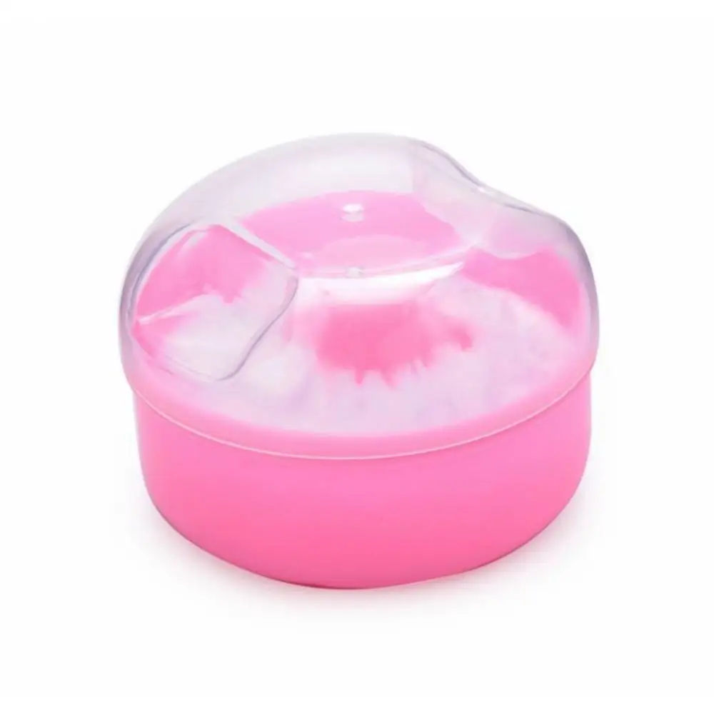 New High Quality Baby Soft Face Body Cosmetic Powder Puff talcum powder Sponge Box Case ContainerWholesale