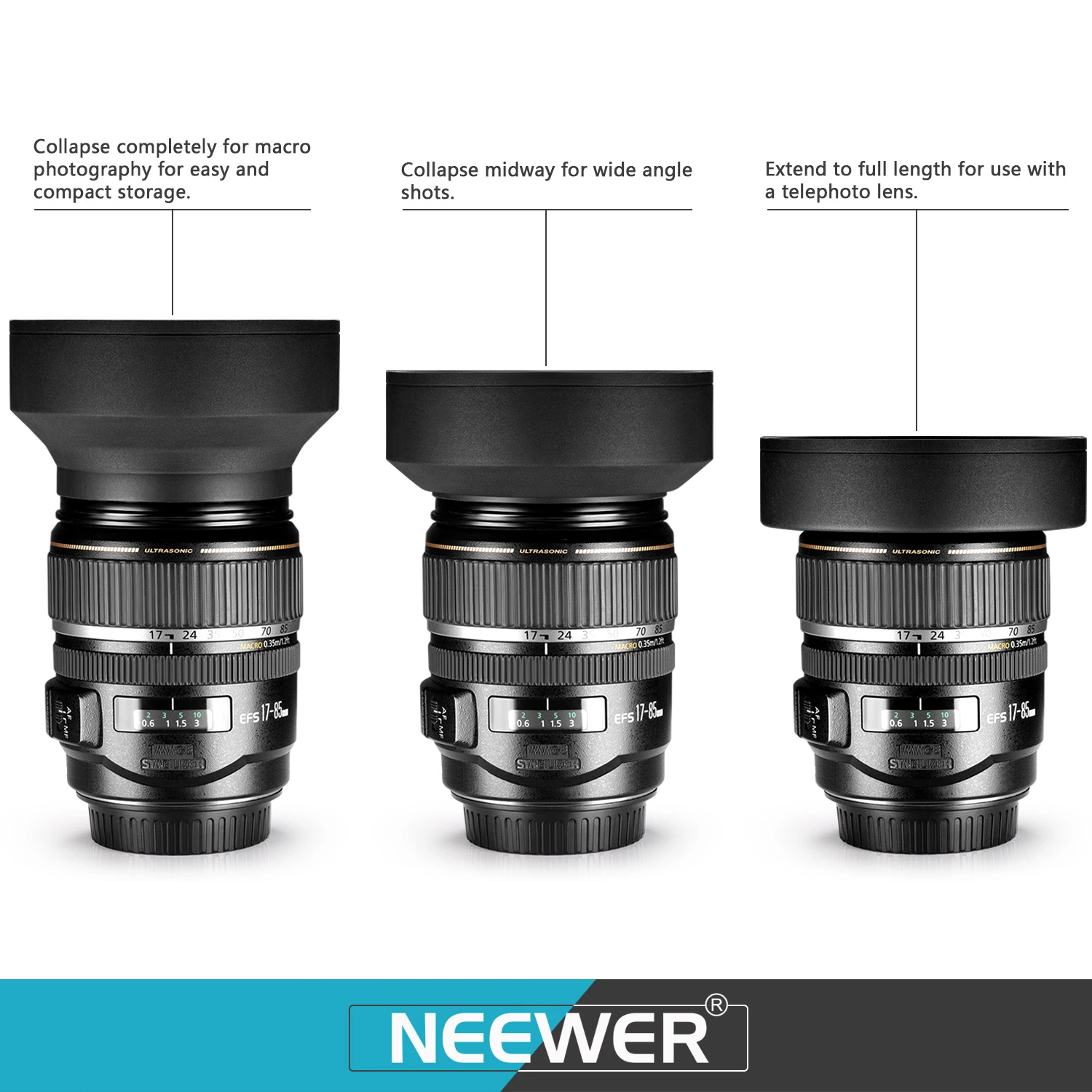 NEEWER ND/CPL/UV/FLD/Close Up Filter and Lens Accessories Kit with ND2 ND4 ND8, Close Up Filters(+1/+2/+4/+10), Tulip Lens Hood,