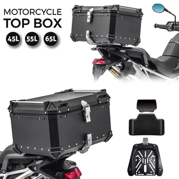 Motorrad Aluminium top box Schwanz Fall Für Honda Africa Twin 1100 Für Triumph Für CFMOTO 800 mt Für R1200GS R1250GS