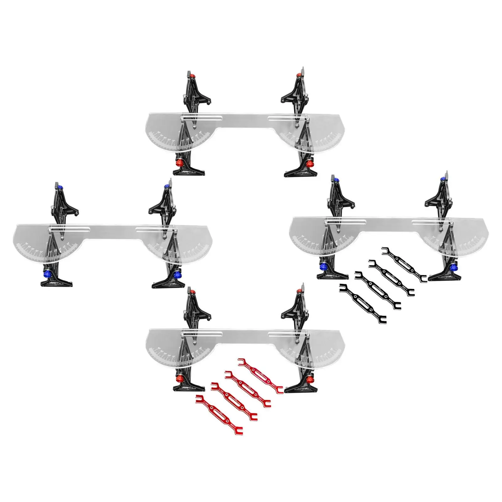 RC Car Camber Gauge High Performance Chassis Setup System Aluminum Alloy RC Set up System Universal Measurement Ruler Tool