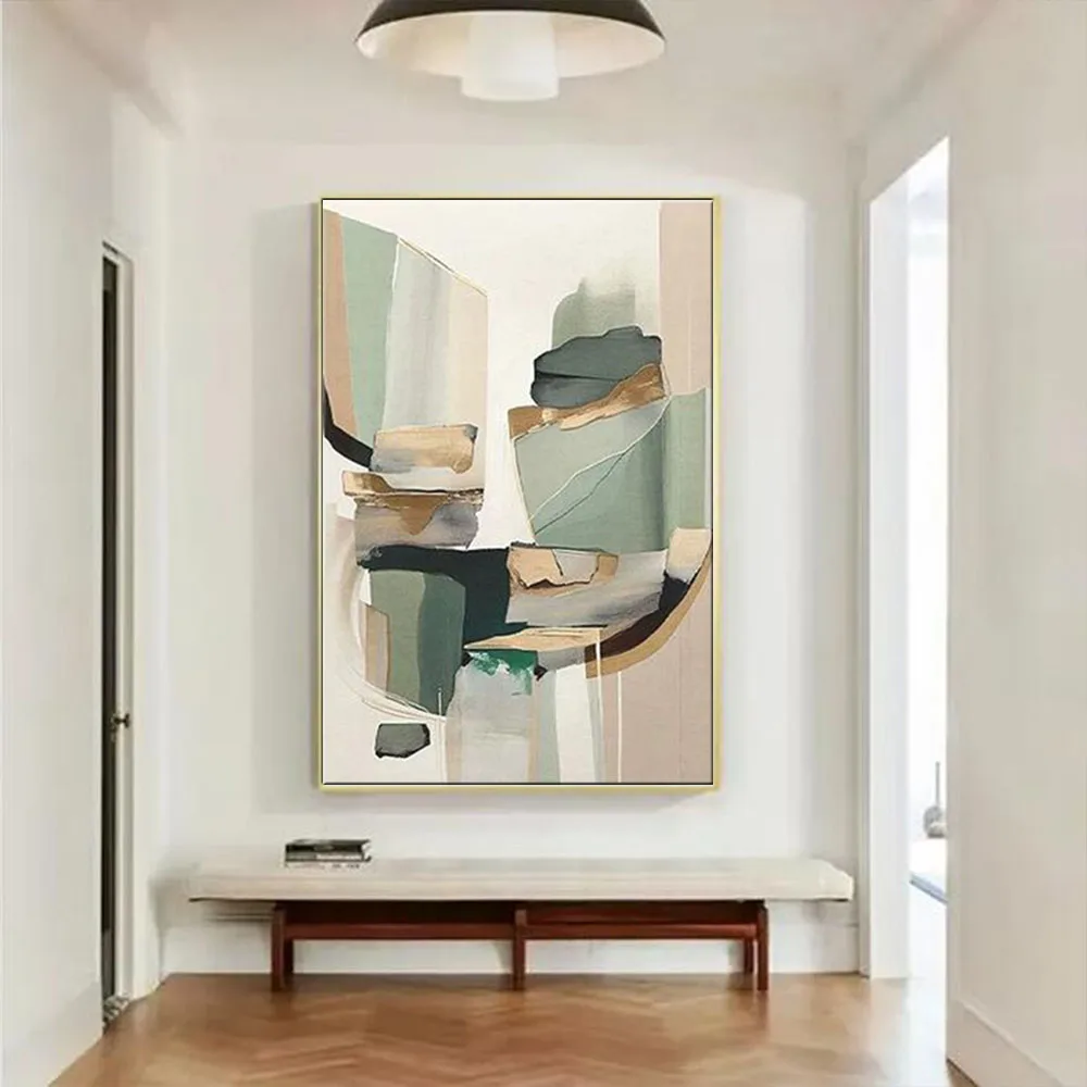 الحديثة كبيرة رسم الجدار ملصق فني 100% رسمت باليد زهرة النفط اللوحة على قماش صورة لغرفة المعيشة ديكور المنزل الفني