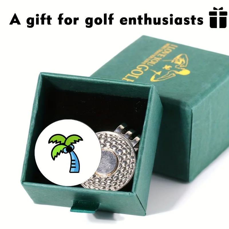 golf ball line marker  personalized magnetic golf  ball marker hat clip A novel birthday gift