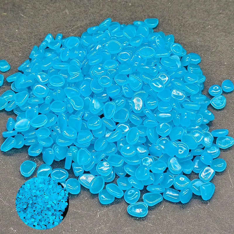 100g/bag 0.8-1MM Glow-in-the-Dark Pebbles - Luminous Stones for Vase & Potted Plant Decor, Aquarium Landscaping & DIY Crafts