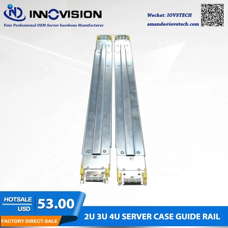 Delicate Special Server Guide Rail for Our 3U/4U Hotswap Server Case,3section Rack Server Slide Rails