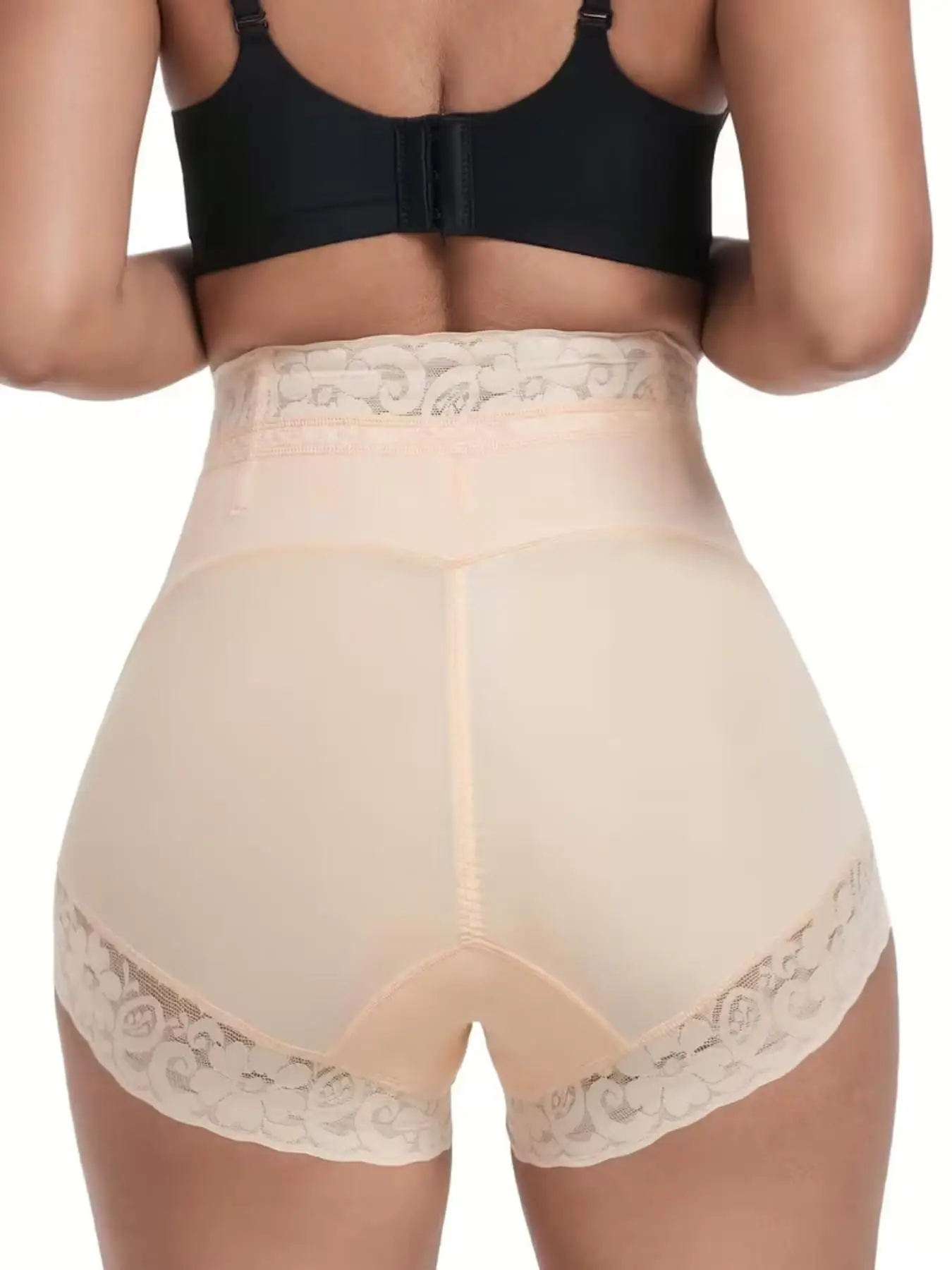 Women's Solid Color Butt Lifting Shapewear Shorts Tummy Control Body Shaper Comfortable Hip Enhancer Underwear Everyday Wear image 3