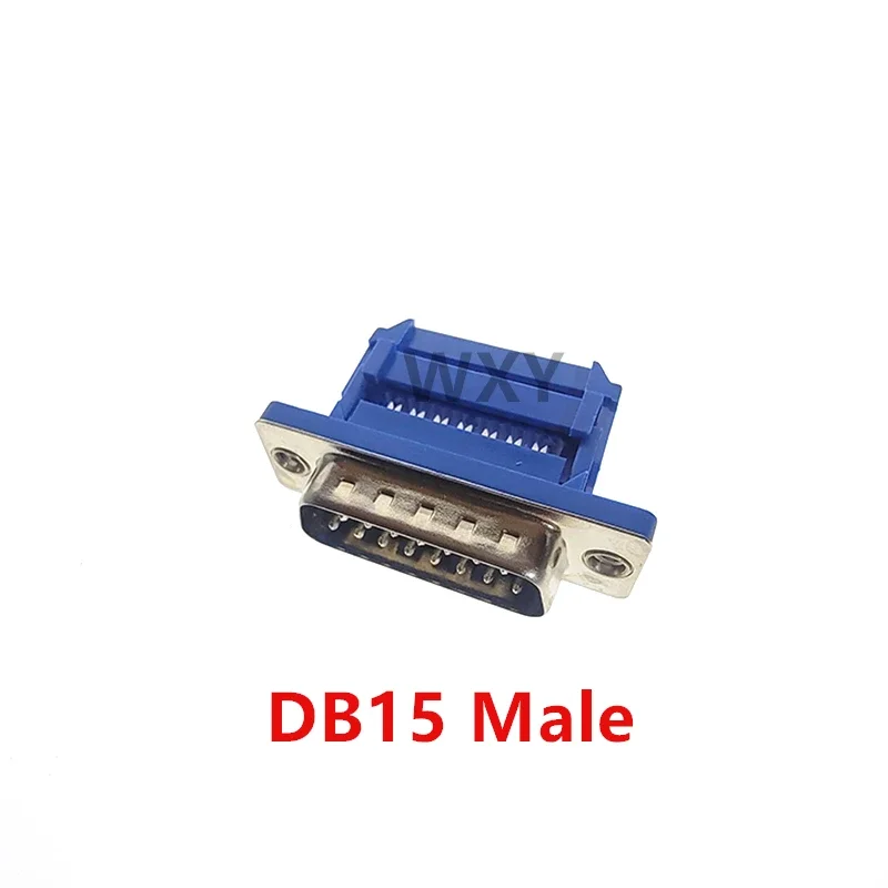 5pcs D-SUB IDC Connector 9 15 25 37 Pin Male Female Shielding Cover Adapter For Flat Cable DB9 DB15 DB25 DB37 9P 15P 25P 37P