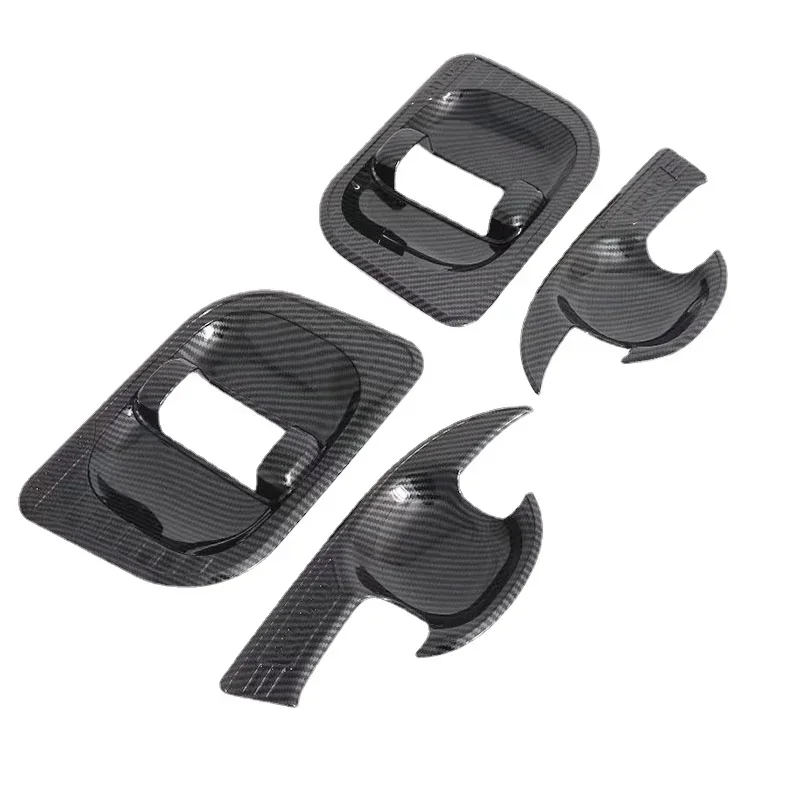 

Car Accessories For Toyota Hiace 2019 Carbon Fiber Color ABS Exterior Door Bowl Decoration Cover Trim