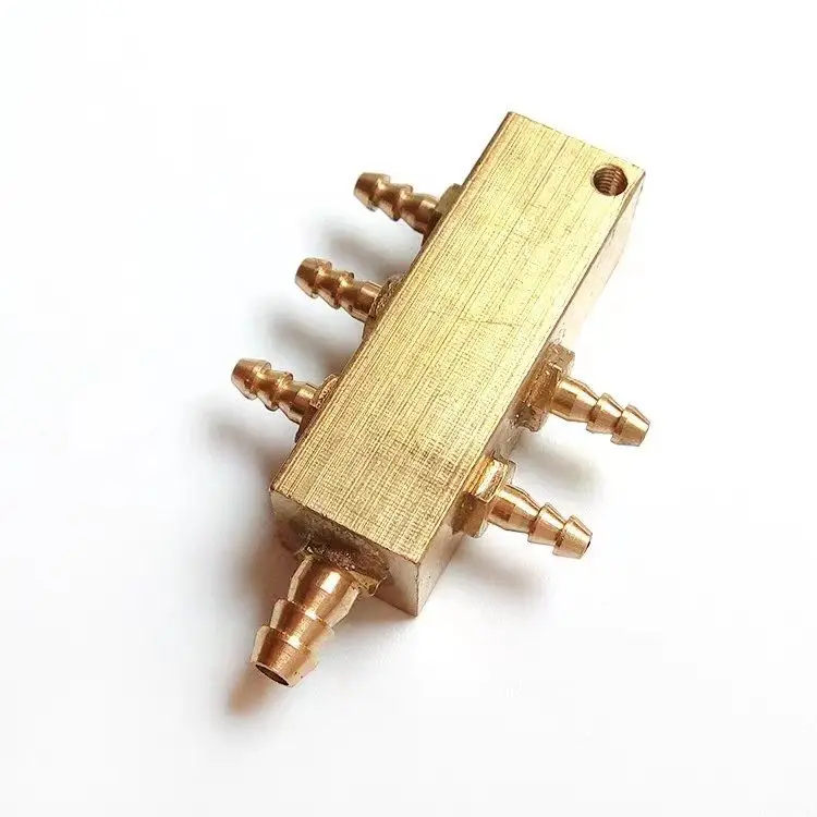 1PCS Lab Long Six-way Brass Multi-way Lab Chair Accessories Special Mobile Phone Water and Air Pipe Valve Body s