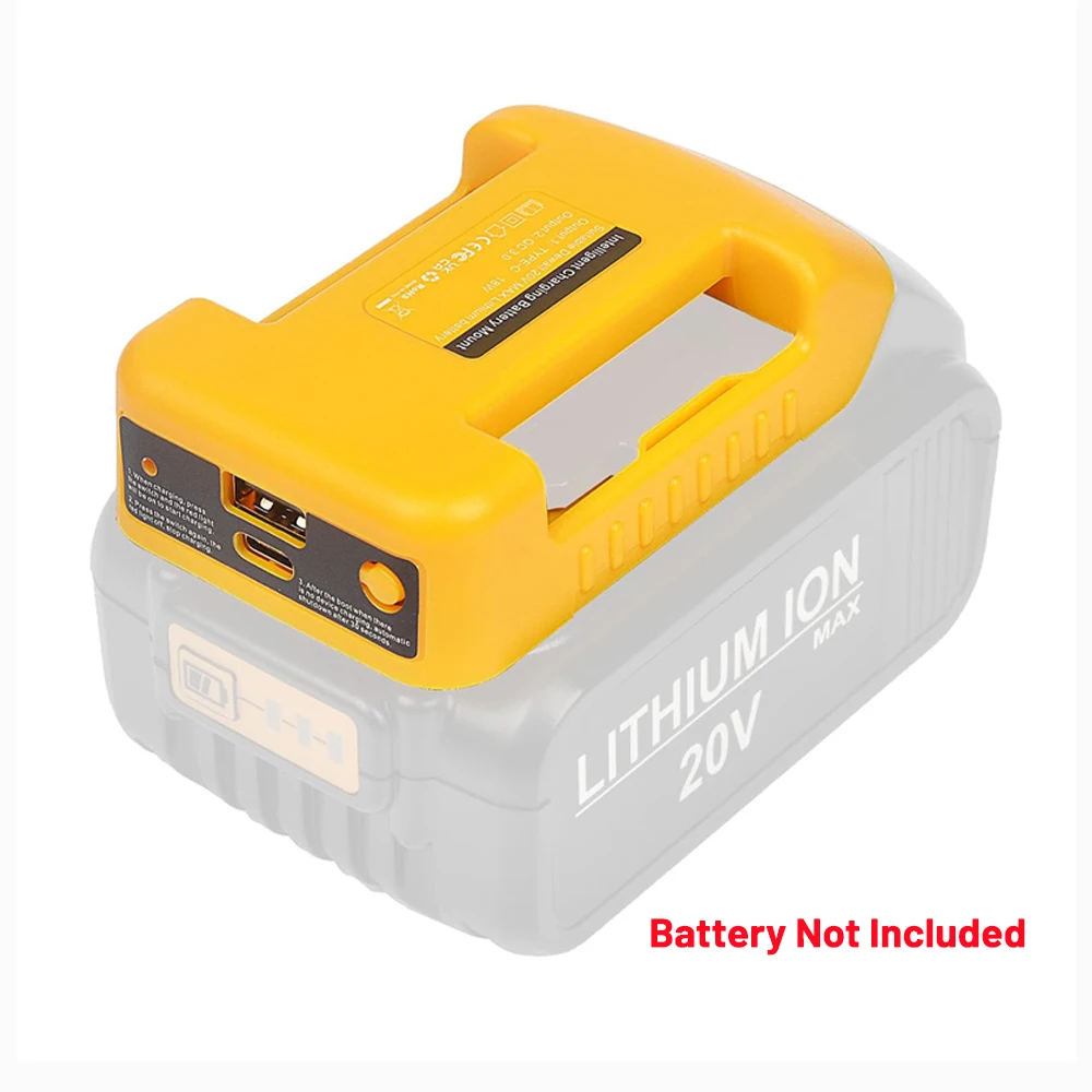Bateria externa do banco de potência Dewalt DCB200 DCB205 18V