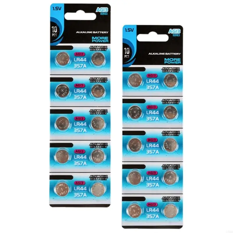 10pcs/20pcs AG13 LR44 Alkaline Button Cell Batteries 1.55V Perfect For Clocks And Portable Electronics Long last Power