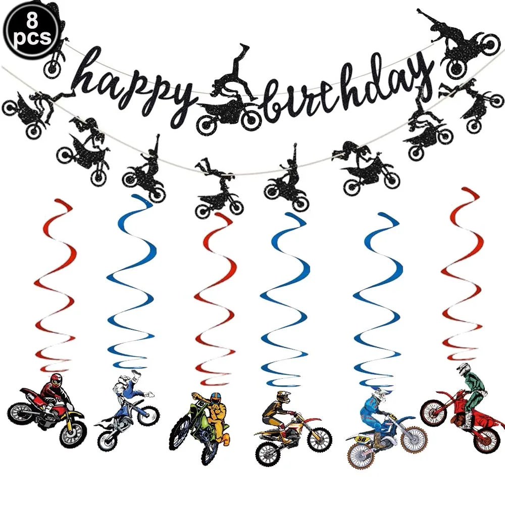 Racing Motorcycle Balloon Set  - đánh giá và giá Lighting Mcqueen Birthday Decor
