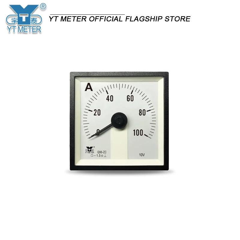 

Q96-ZC DC Ammeter, 10V input, marine use, 20A/300A/600A, wide angle 240-degree pointer, DC