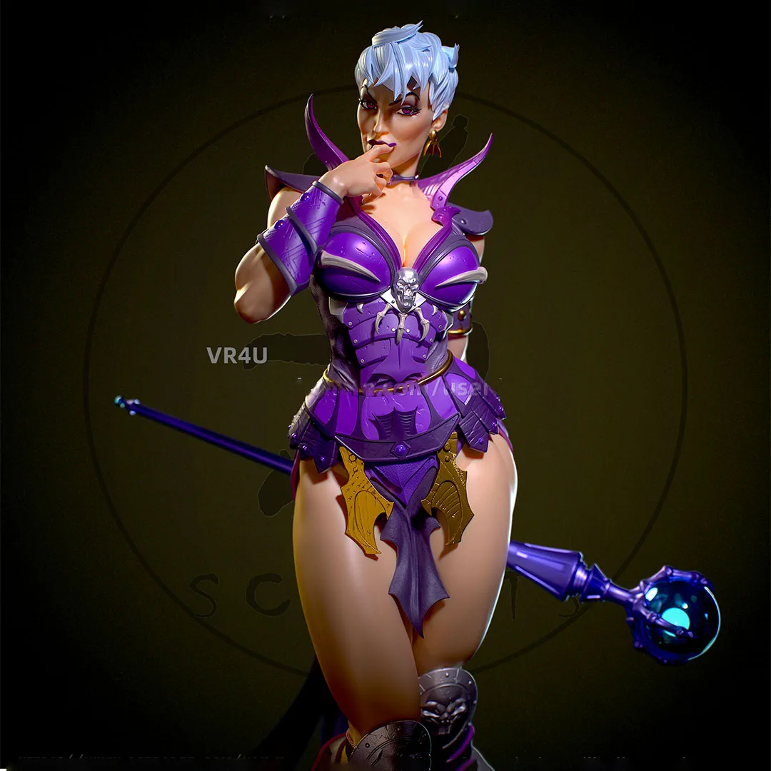 120mm, 100mm, 75mm, 50mm 3D Print, NSFW,Evil-Lyn Miniature Resin Figures, Unassembled and Unpainted Kits, Adult Collectible Toys