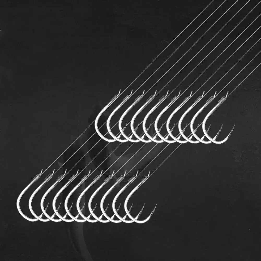 

Tippet Line Fishing Line Hook High Carbon Steel Double Hook String Fishing Hook Wide Gap Barbed Hooks String Hooks Carp Fishing