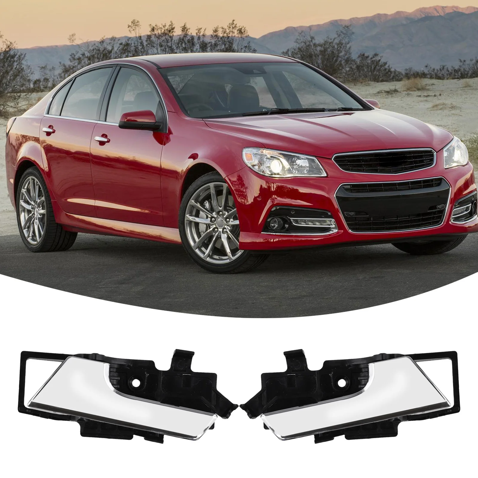 

Абсолютно Новая внутренняя дверная ручка для Chevrolet, внутренняя дверная ручка, левая и правая 96462709 96462710 ABS, черная + серебристая