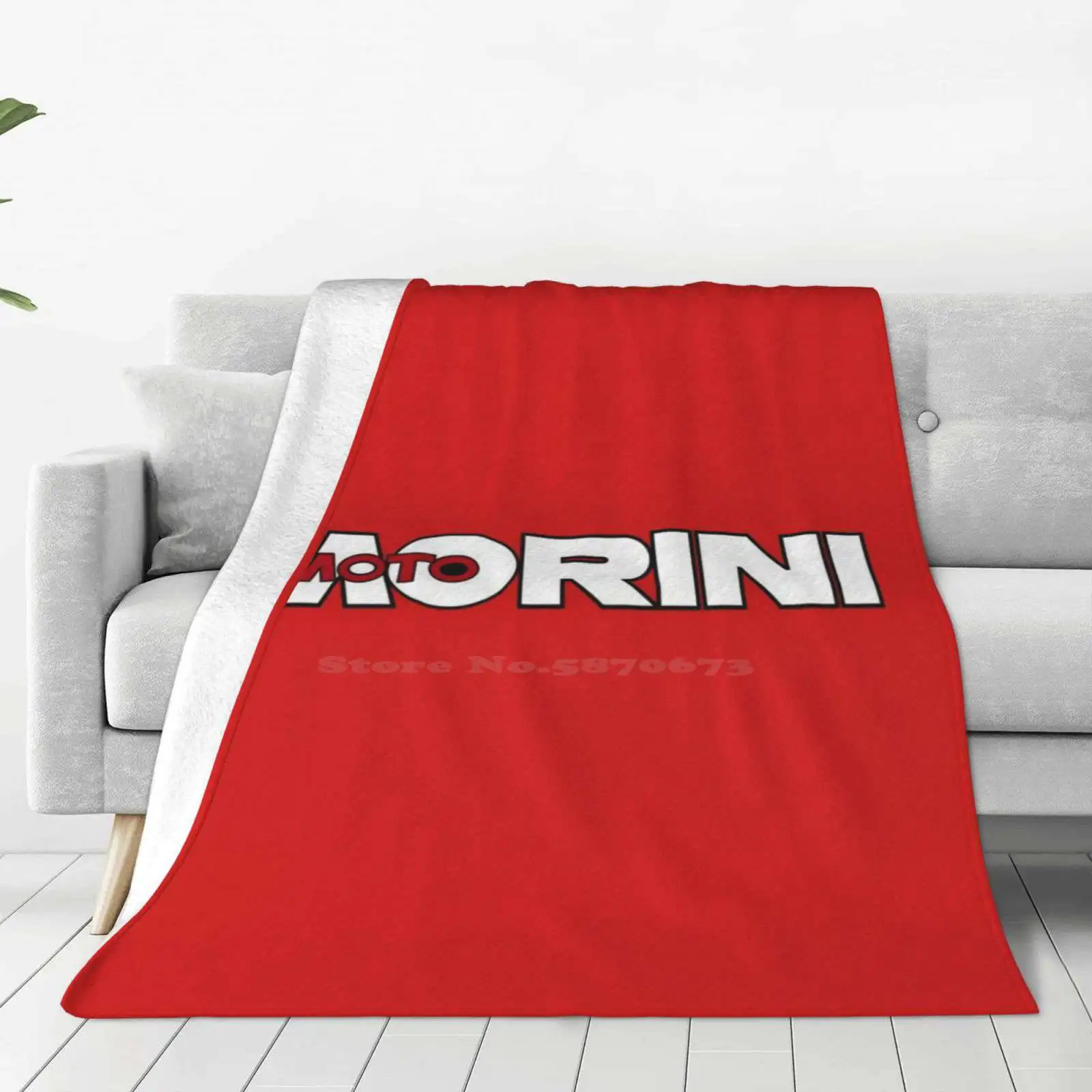 Retro Morini Graphic Hot Sale Printing High Qiality Warm Flannel Blanket Moto Morini Cafe Racer Classic Italian Motorcycle