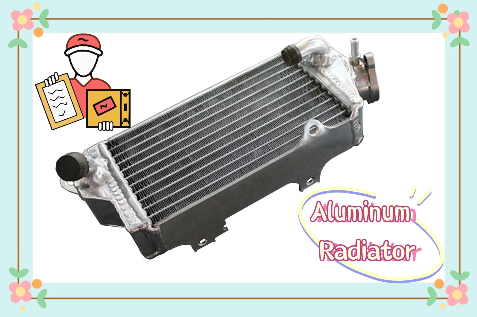 nuovo-radiatore-in-alluminio-gpi-per-kawasaki-kx80-1991-1997-raffreddamento-e-dissipazione-del-calore