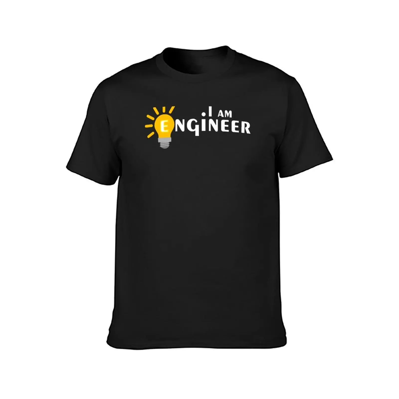 I am engineer white T-Shirt blanks aesthetic clothes funnys Men's cotton t-shirt