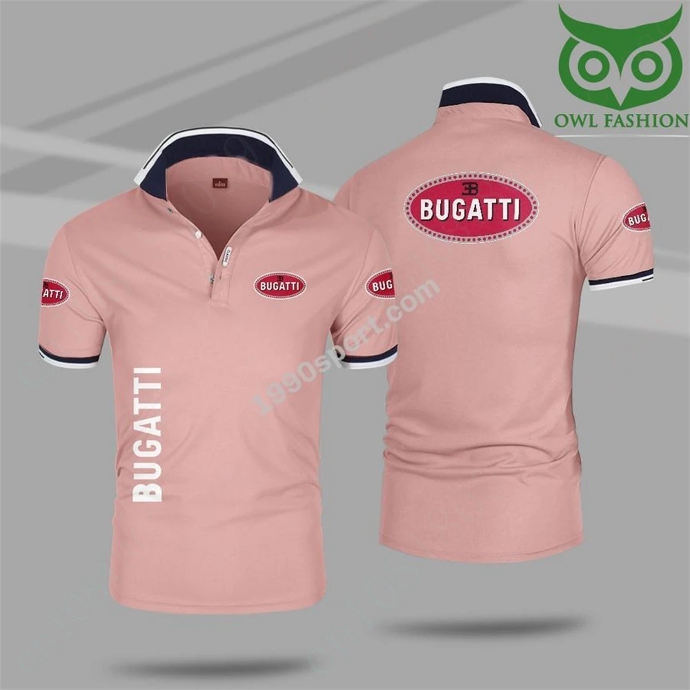 Bugatti koszulki Polo i bluzki Casual T Shirt dla mężczyzn koszulka Anime szybkoschnąca odzież z krótkim rękawem Harajuku torba na sprzęt do golfa