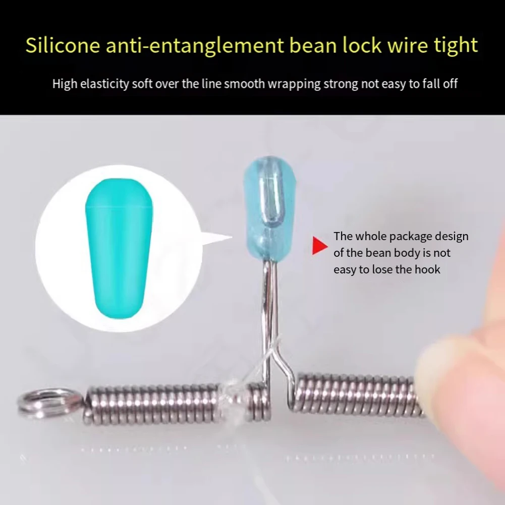 26.6*15.5 مللي متر تصميم مضاد للتشابك خفيف الوزن مقاس واحد يناسب معظم السنانير يمنع تشابك الخطاف لملحقات الصيد