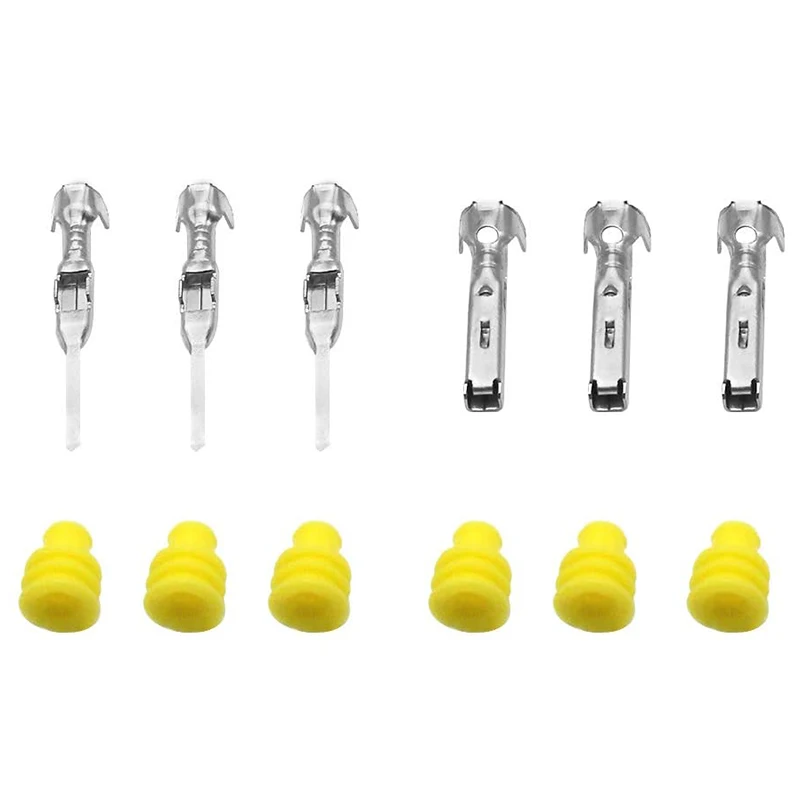 موصل كهربائي مقاوم للماء للسيارة ، موصلات طرفية ، قابس سيارة ، طريقة 3 دبابيس ، 12 عبوة