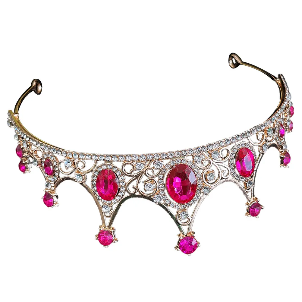 

Корона с кристаллами и стразами, свадебная тиара, винтажный аксессуар для волос, украшение для банкета, фестиваля, вечеринки, свадебный головной убор, украшение для волос