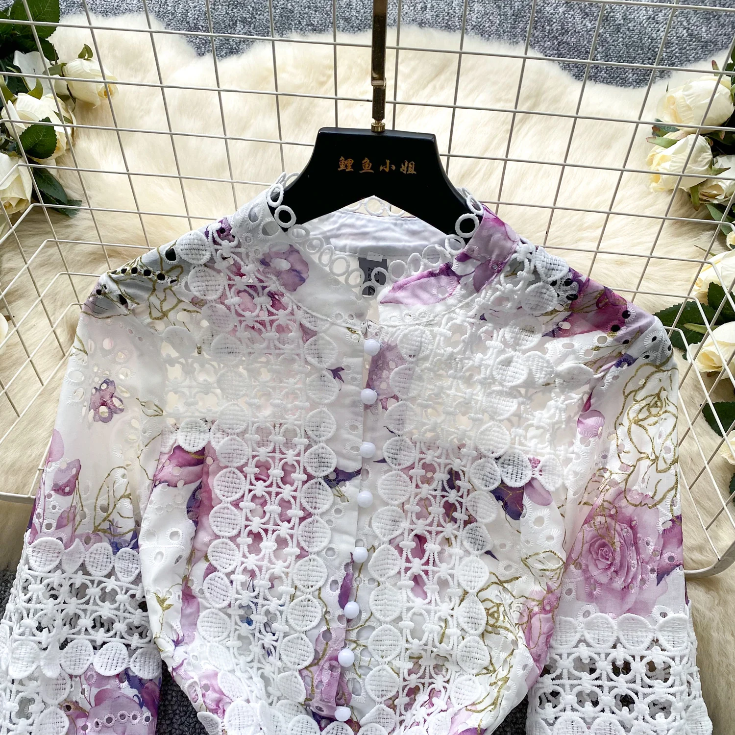 Chic vintage ricamato scava fuori pizzo sottile elegante fata moda coreana Boho vestito estivo abbigliamento donna