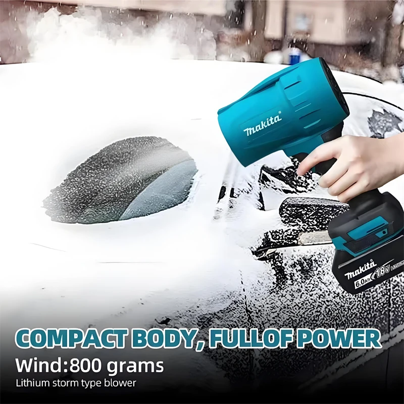 

Makita 18V 30000RPM Violent Blower Turbo Jet Fan Electric Air Duster Wind Speed Turbo Rechargeable with Light Car Cleanin Tool