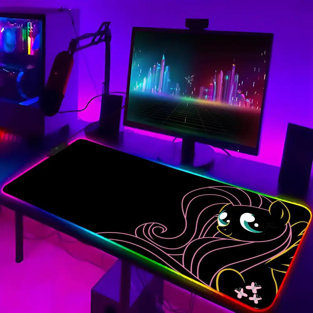 M-My L-LittleS P-PonyS Mouse Pad Xxl Laptop Mat Gaming Rgb Mousepad xxl Backlit Keyboard Gamer Girl Table Pads Deskpad