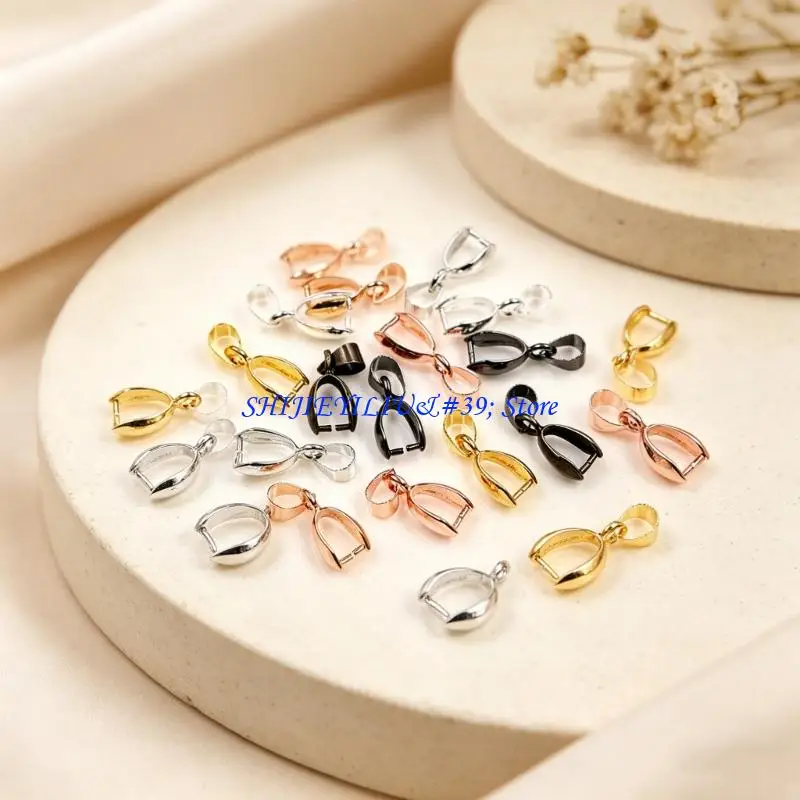 E21F 40Pcs Fashionable Jewelry Clasps Practical Necklace Pendant Connector Findings