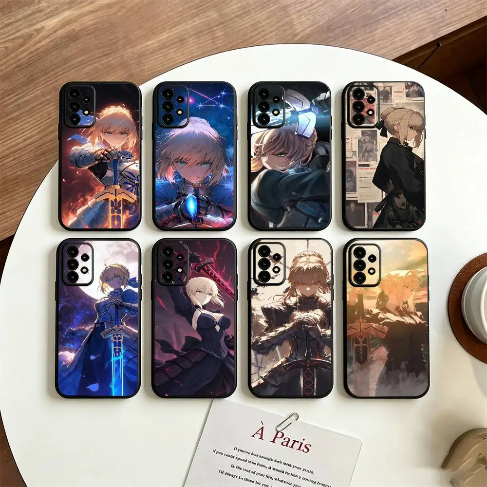 Artoria For Samsung S25,24,21,22,23,30,Ultra,20,Plus Black soft silicone case