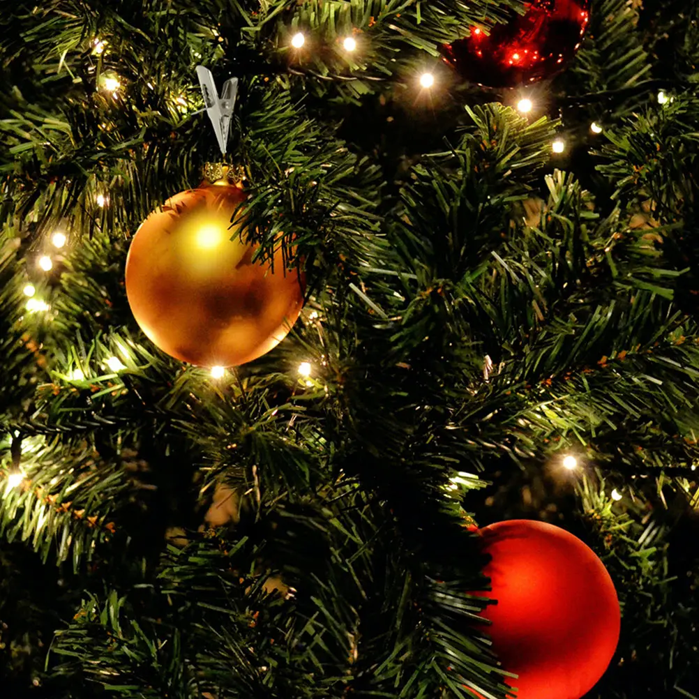 

25 Pcs nament Clips Xmas Tree Decor Iron Compact Multi Purpose Home Supplies Stylish Unique Shape Christmas Wreath